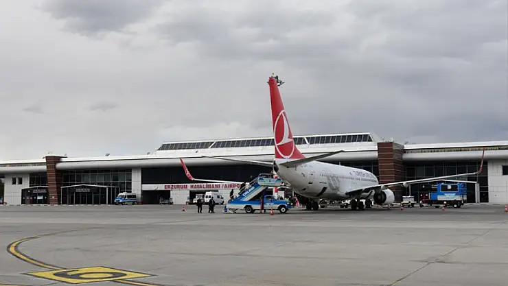 Erzurum'da ilk çeyrekte ayından 601 bin 241 kişi uçtu