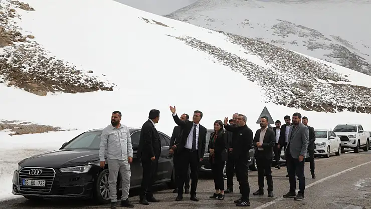 Eşbaşkanlar çığ alanlarında incelemelerde bulundu