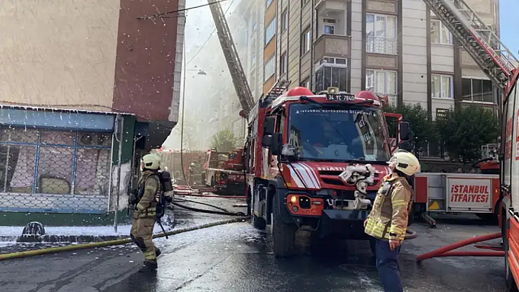 Esenler'de korkutan yangın