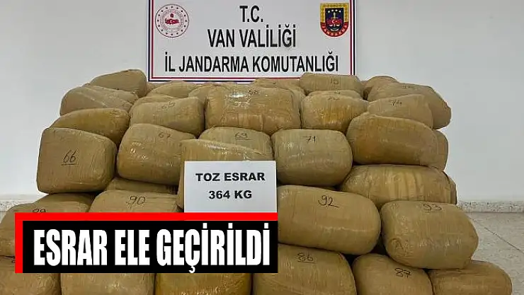 Esrar ele geçirildi