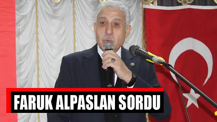 Faruk Alpaslan sordu