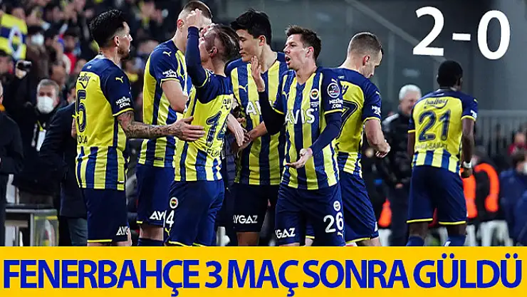 Fenerbahçe evinde moral buldu