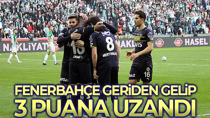 Fenerbahçe Giresun'da geriden gelip kazandı