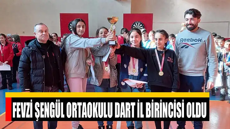 Fevzi Şengül Ortaokulu Dart il birincisi oldu