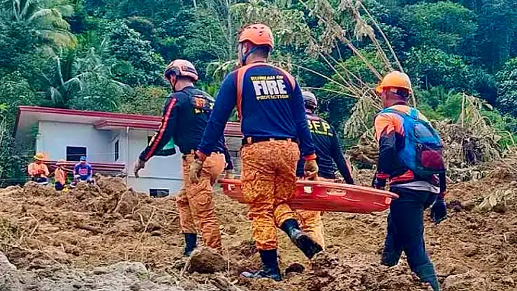 Filipinler'deki toprak kaymasında can kaybı 54'e yükseldi