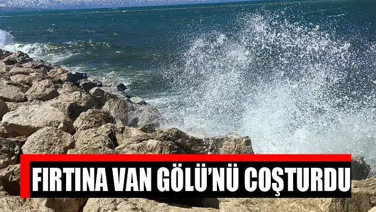 Fırtına Van Gölü'nü coşturdu