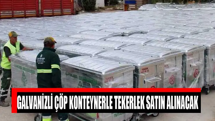 Galvanizli çöp konteynerle tekerlek satın alınacak