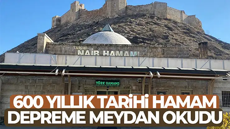 Gaziantep'te 600 yıllık tarihi hamam depreme meydan okudu
