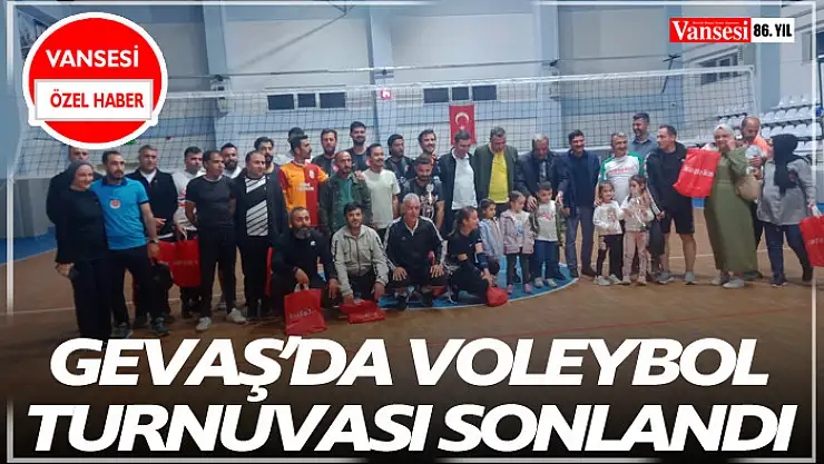Gevaş'da Voleybol turnuvası sonlandı