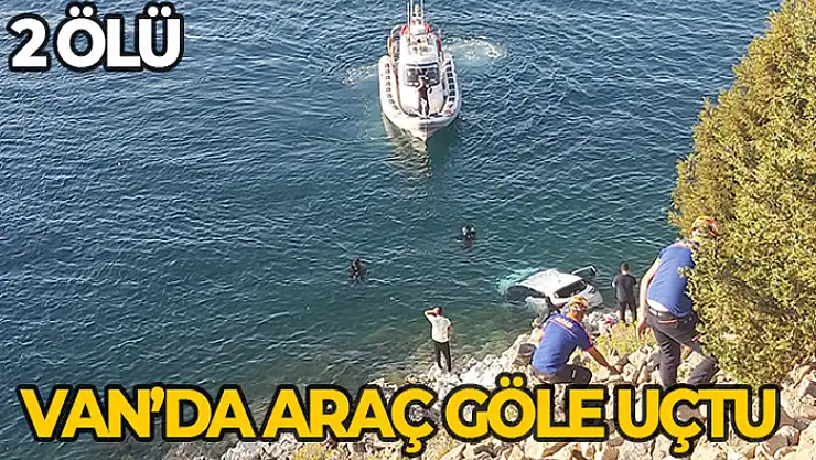 Gevaş'ta araç göle uçtu: 2 ölü