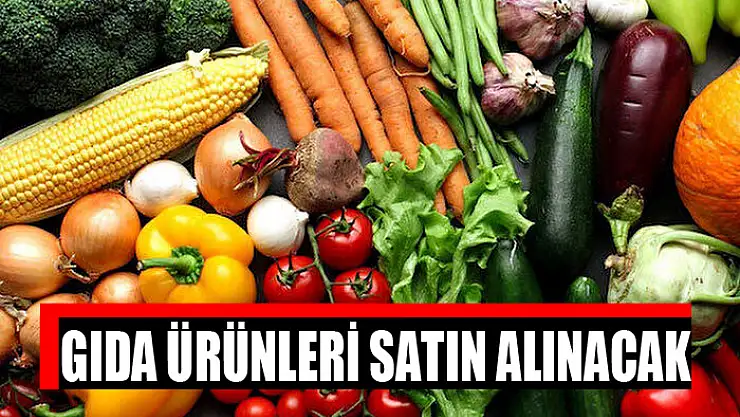 Gıda ürünleri satın alınacak