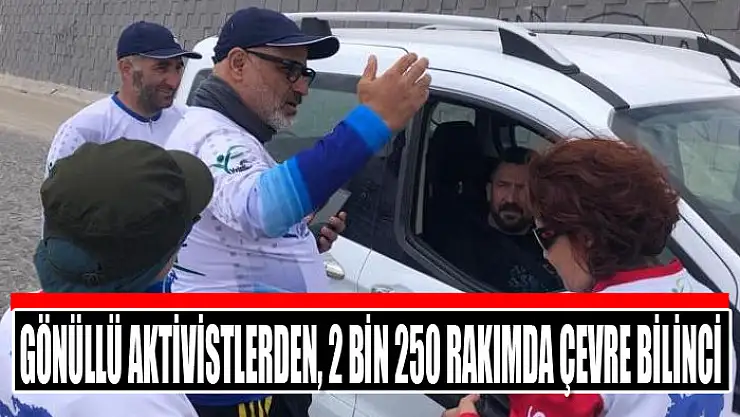 Gönüllü Aktivistlerden, 2 bin 250 rakımda çevre bilinci