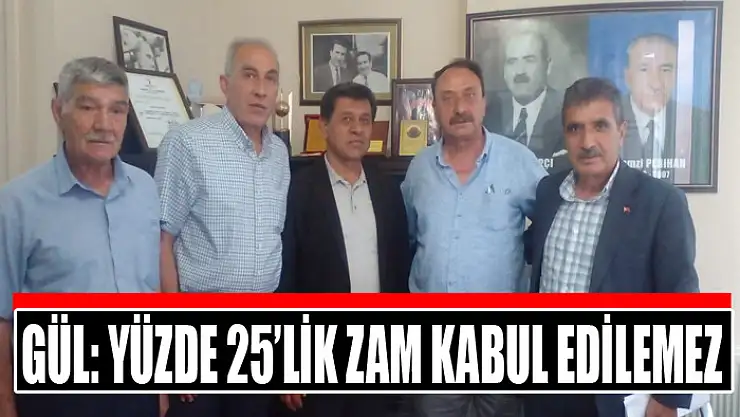 Gül: Yüzde 25'lik zam kabul edilemez