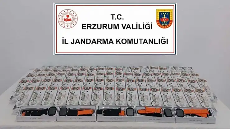 Gümrük kaçağı akıllı saat ele geçirildi