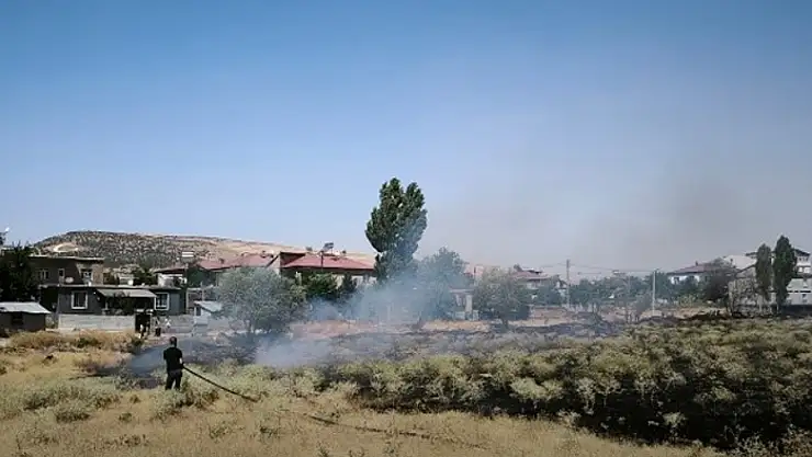 Güroymak'ta 10 hektarlık alan yandı