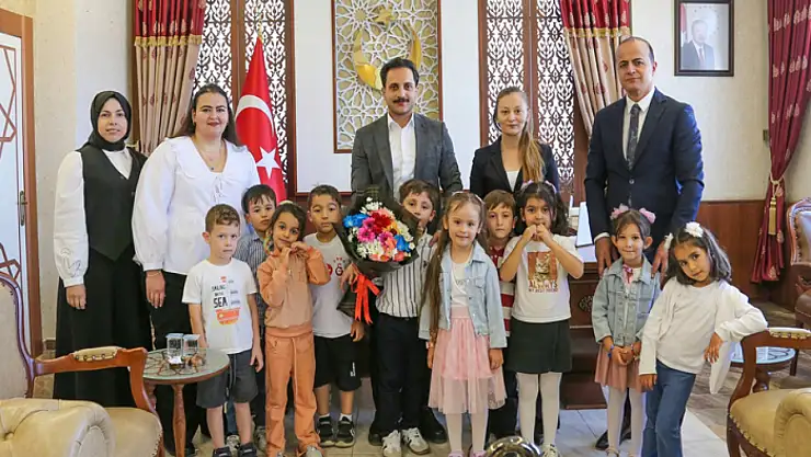 Gürpınar Anaokulu'ndan Kaymakam Erdem'e ziyaret