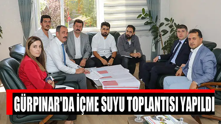Gürpınar'da içme suyu toplantısı yapıldı