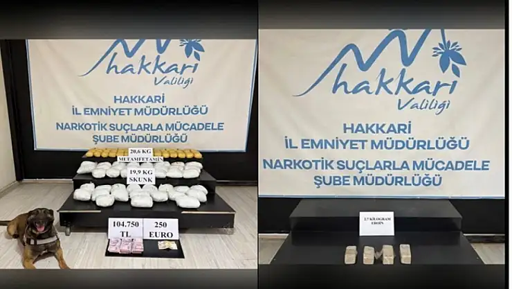 Hakkari'de 51 kilo uyuşturucu ele geçirildi: 6 kişi tutuklandı