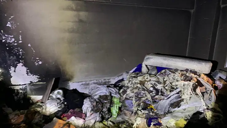 Hakkari'de korkutan yangın