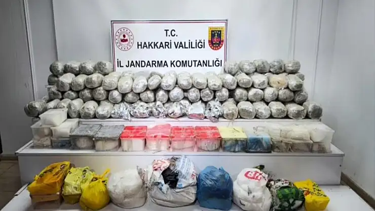 Hakkari'de uyuşturucu ele geçirildi
