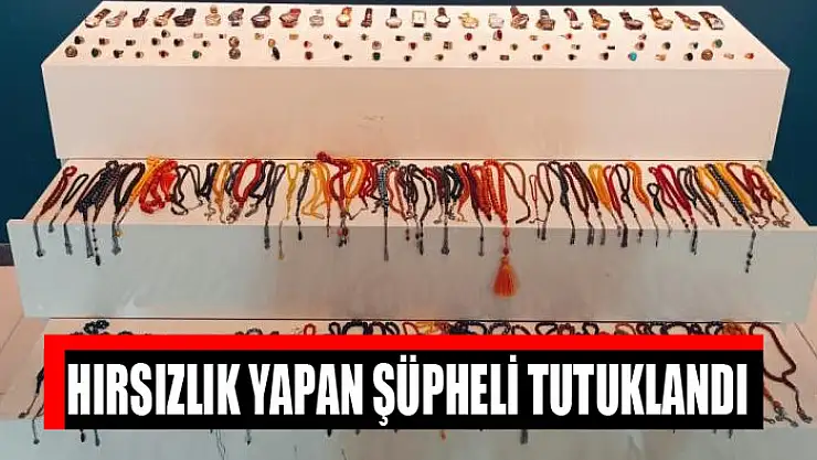 Hırsızlık yapan şüpheli tutuklandı
