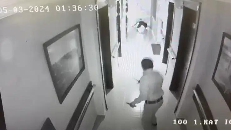 Huzurevindeki dehşet anları güvenlik kamerasında