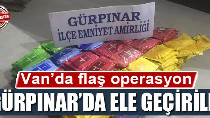 Gürpınar'da ele geçirildi