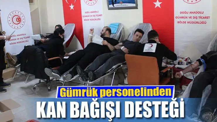 Gümrük personelinden kan bağışı
