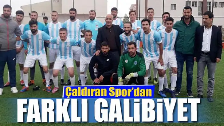 Çaldıran Spor'dan farklı galibiyet