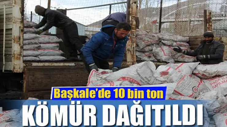 Başkale'de 10 bin ton kömür dağıtıldı