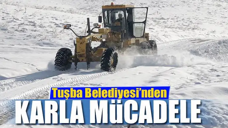 Tuşba Belediyesi'nden karla mücadele