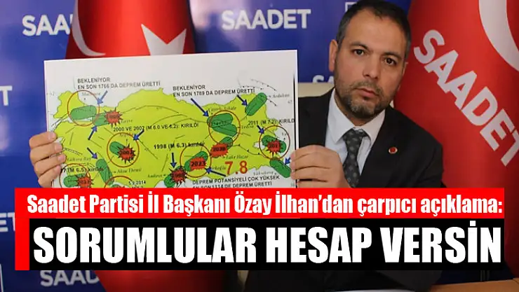 İlhan'dan çarpıcı açıklama: Sorumlular hesap versin