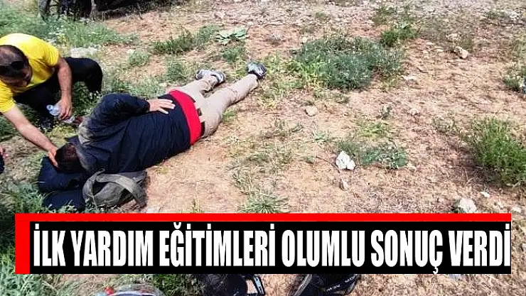 İlk yardım eğitimleri olumlu sonuç verdi