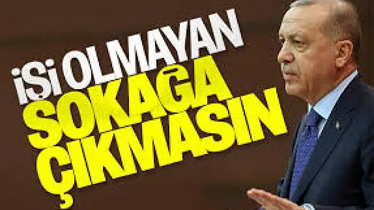 Cumhurbaşkanı Erdoğan'dan vatandaşlara çağrı