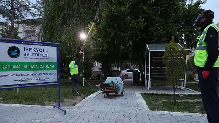 İpekyolu Belediyesi'nden ilaçlama çalışması