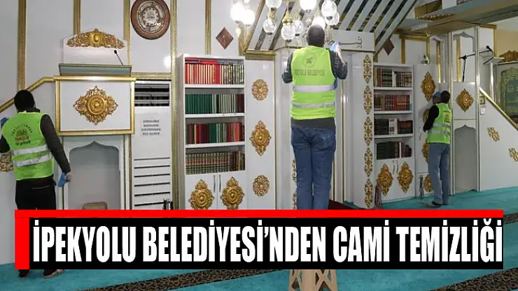 İpekyolu Belediyesi'nden cami temizliği