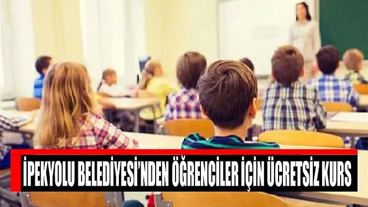 İpekyolu Belediyesi'nden öğrenciler için ücretsiz kurs