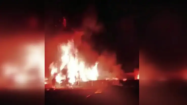 İran'da LPG dolum tesisinde korkutan yangın: 9 yaralı