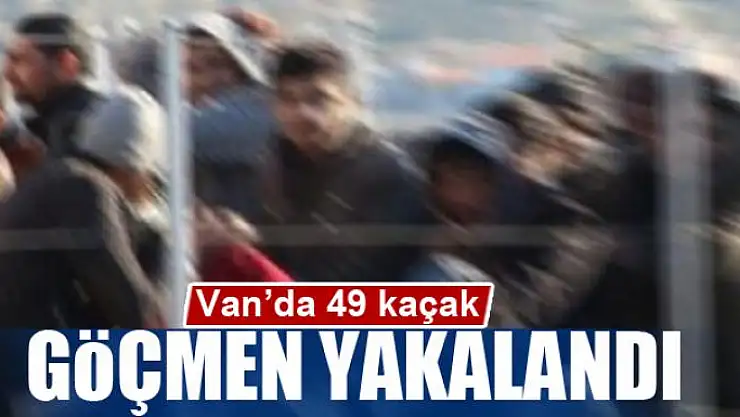 Van'da 49 kaçak göçmen yakalandı