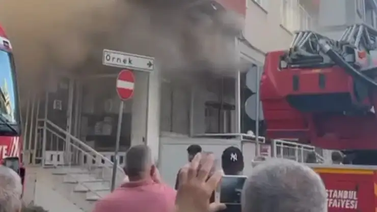 İş yerinde korkutan yangın