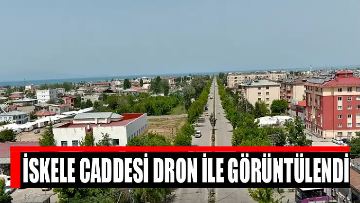 İskele Caddesi dron ile görüntülendi