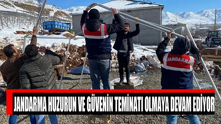 Jandarma huzurun ve güvenin teminatı olmaya devam ediyor