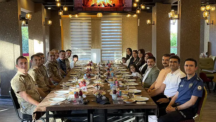 Jandarma Komutanı Vuranok için veda yemeği düzenlendi