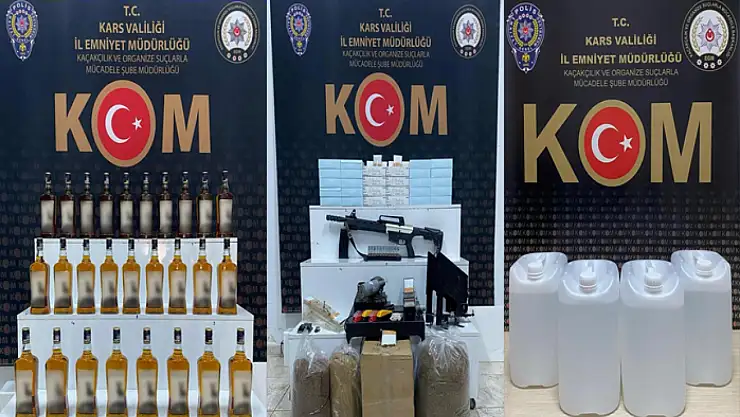 Kaçak içki ele geçirildi