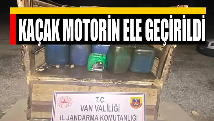 Kaçak motorin ele geçirildi