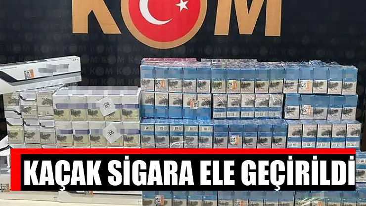 Kaçak sigara ele geçirildi