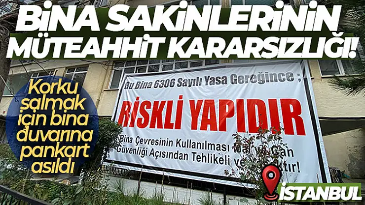 Kadıköy'de bina sakinlerinin müteahhit kararsızlığı