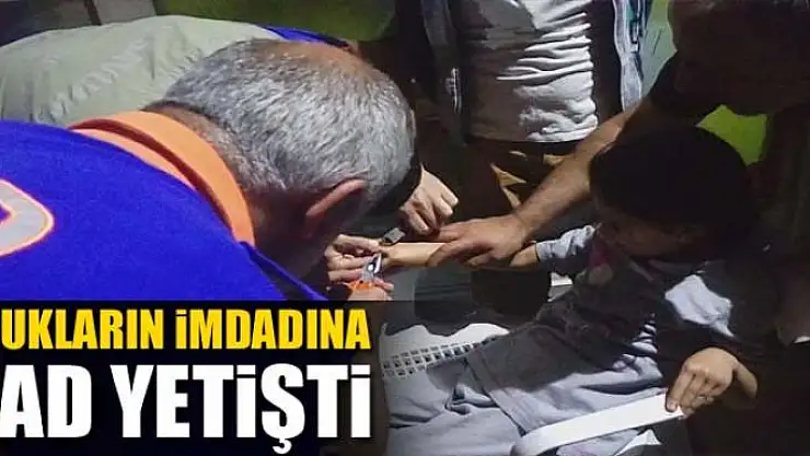 Çocukların imdadına AFAD yetişti