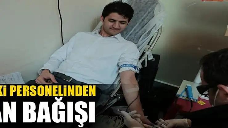 VASKİ personelinden kan bağışı