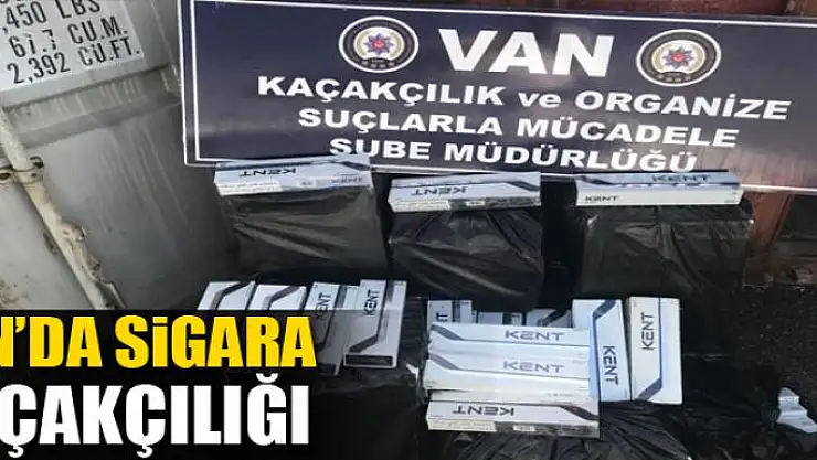 Van'da sigara kaçakçılığı